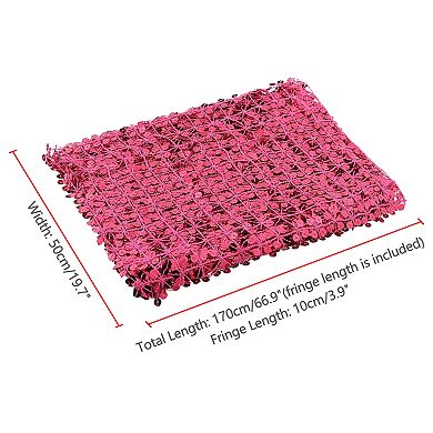 Women's Sequin Shawls and Wraps Fringed Sparkly Dressy Scarf for Wedding Party