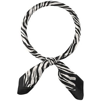 Women's Printed Satin Large Square Scarves Silky Neck Scarf Neckerchief Head Wrap