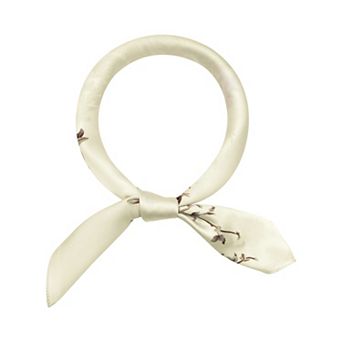 Women's Floral Printed Satin Square Scarf Headscarf Neck Scarves Neckerchief