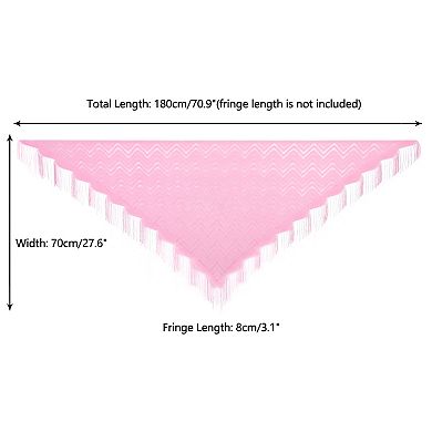 Shawls and Wraps for Women Lace Mesh Fringe Triangle Scarves for Wedding Formal Party