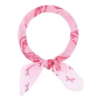 Women's Bow Printed Blended Cotton Scarves Small Square Headscarf Neckerchief