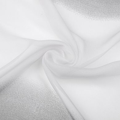 Women's Gradient Color Chiffon Small Square Scarf Ruffle Scarves Neckerchief