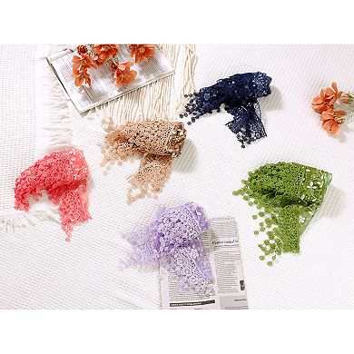 Elegant Lace Shawl for Women Formal Head Covering Triangle Wedding Party Wrap