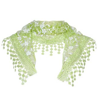 Elegant Lace Shawl for Women Formal Head Covering Triangle Wedding Party Wrap