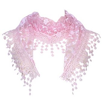 Elegant Lace Shawl for Women Formal Head Covering Triangle Wedding Party Wrap