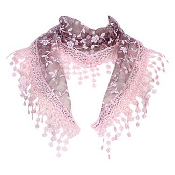 Elegant Lace Shawl for Women Formal Head Covering Triangle Wedding Party Wrap
