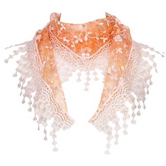 Elegant Lace Shawl for Women Formal Head Covering Triangle Wedding Party Wrap