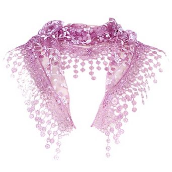 Elegant Lace Shawl for Women Formal Head Covering Triangle Wedding Party Wrap