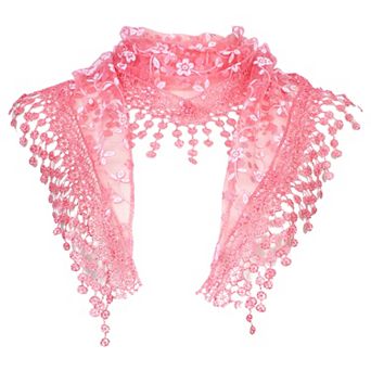 Elegant Lace Shawl for Women Formal Head Covering Triangle Wedding Party Wrap