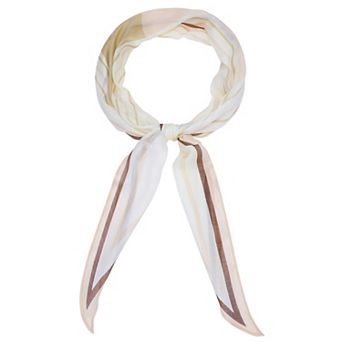 Women's Geometric Stripes Printed Scarf Hairband Headscarf Neck Scarves Neckerchief