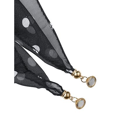 Women's Square Scarf with Magnetic Buckle Head Scarf Scarves for Prom