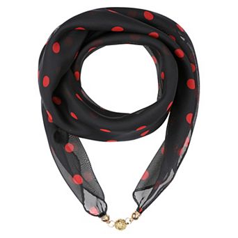 Women's Square Scarf with Magnetic Buckle Head Scarf Scarves for Prom