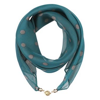 Women's Square Scarf with Magnetic Buckle Head Scarf Scarves for Prom