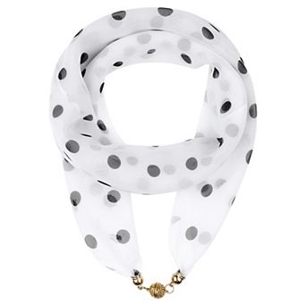 Women's Square Scarf with Magnetic Buckle Head Scarf Scarves for Prom