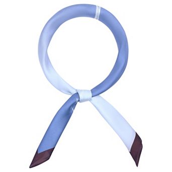 Women's Gradient Printed Satin Square Scarves Hairband Headscarf Neckerchief