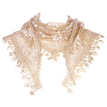 Women's Lace Floral Mantilla Triangle Scarves Chapel Church Head Covering