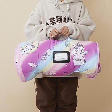 Soft Lightweight Travel Nap Mat with Pillow & Blanket: Perfect for Toddlers