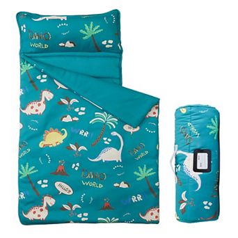 Soft Travel Nap Mat with Pillow & Blanket: 52" x 20", Lightweight, Perfect for Kids