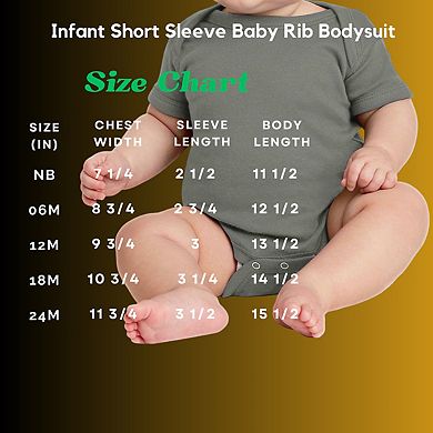 Mafoose Infant Short Sleeve Baby Rib Bodysuit