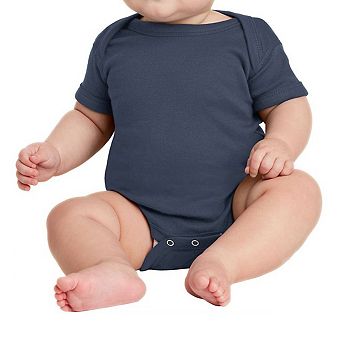 Mafoose Infant Short Sleeve Baby Rib Bodysuit