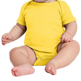 Mafoose Infant Short Sleeve Baby Rib Bodysuit