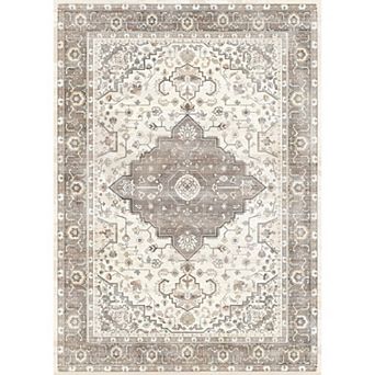 5x7 ft Washable Vintage Area Rug, Non-Slip Carpet
