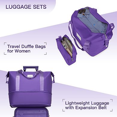 6-Piece Spinner Luggage Sets with Duffel Bags, Hardside Expandable Suitcases