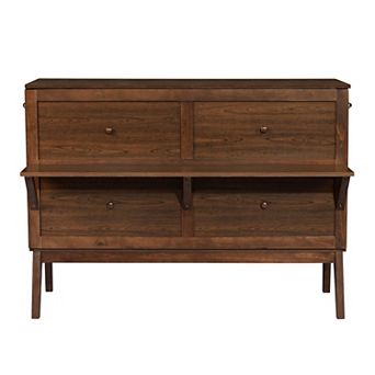 Whisen Murphy Bed with USB Port and Removable Shelves on Each Side