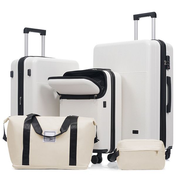 5/1ゆきちゃん SALE 【トートバッグ&マスクケースセット】他 Hardside 5-Piece Luggage Set, Half Opening with USB Port