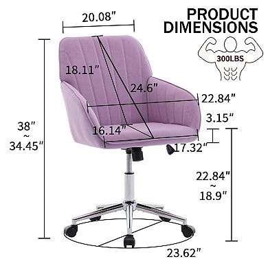 Adjustable Swivel Home Office Chair with High Backrest