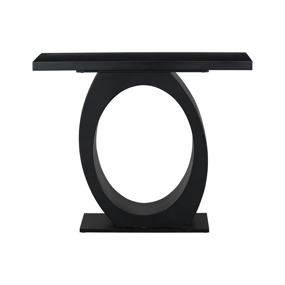 Whisen Stylish Modern Console Table with Egg-Shaped Base