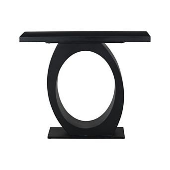 Whisen Stylish Modern Console Table with Egg-Shaped Base