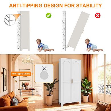 61" Steel Pantry Cabinet with Adjustable Shelves, Freestanding Storage for Kitchen & More