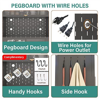 73" Tall Steel Pantry Cabinet with Flip Doors