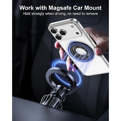 Magnetic Phone Ring Grip for MagSafe - 360° Rotation Strong Magnet Finger Ring Holder Grip Stand