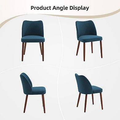 IDEALHOUSE Modern Upholstered Wingback Dining Chair Set of 2