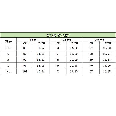 Women's Blazer With Flared Sleeves Deep V-Neck Cinched Waist Elegant Stretchy Jacket