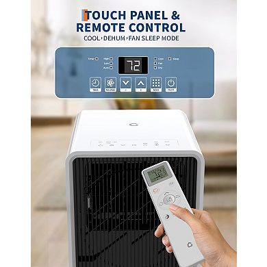 14000 BTU Portable Air Conditioners With Remote Control,3-In-1 With Fan & Dehumidifier,Auto Swing