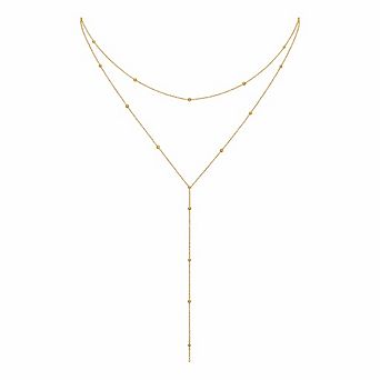 Layered Y Chain Necklace