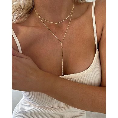 Layered Y Chain Necklace