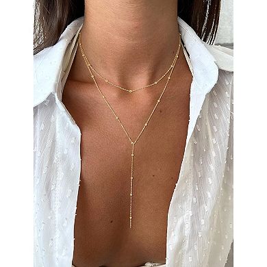 Layered Y Chain Necklace