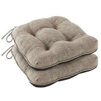 Tufted Memory Foam Dining Chair Cushions with Ties Non Slip