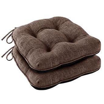 Tufted Memory Foam Dining Chair Cushions with Ties Non Slip