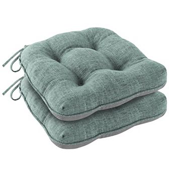 Tufted Memory Foam Dining Chair Cushions with Ties Non Slip