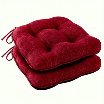 Tufted Memory Foam Dining Chair Cushions with Ties Non Slip