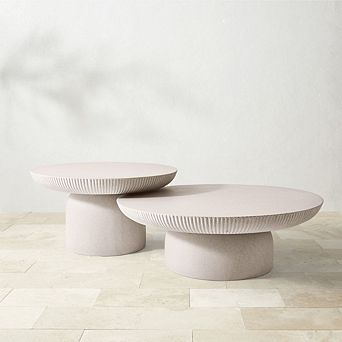 Fiberstone Nesting Coffee Tables, Set of 2