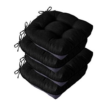 Tufted Dining Chair Cushions with Ties Non Slip Foam Pads