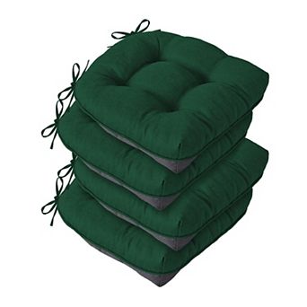 Tufted Dining Chair Cushions with Ties Non Slip Foam Pads