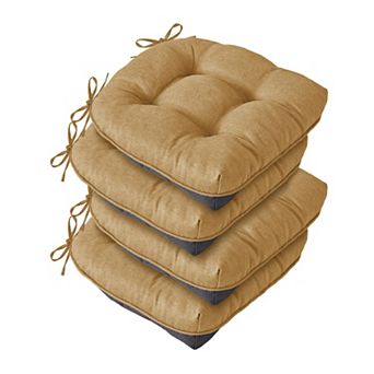 Tufted Dining Chair Cushions with Ties Non Slip Foam Pads