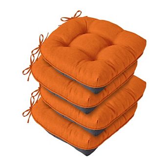 Tufted Dining Chair Cushions with Ties Non Slip Foam Pads